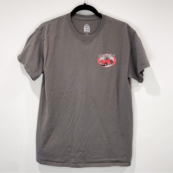 MENS: Old Guys Rule Graphic Print Short Sleeve Shirt - Picture 1 of 7
